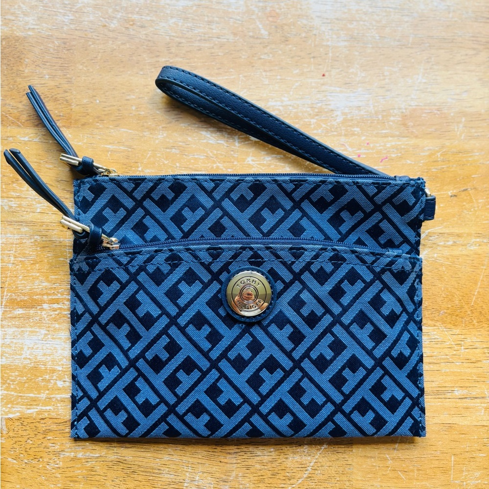 Tommy Hilfiger Blue Wristlet
